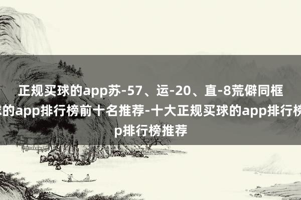 正規(guī)買球的app蘇-57、運(yùn)-20、直-8荒僻同框-買球的app排行榜前十名推薦-十大正規(guī)買球的app排行榜推薦
